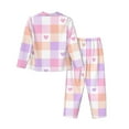 thumbnail image 2 of Goofa Heart Buffalo Plaid Printed Women’s 2 Piece Pajama Set Super,Pajamas Women's Long Sleeve Sleepwear Soft Button Down Loungewear Pjs Lounge Set Nightwear-Small, 2 of 9