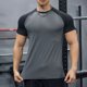 thumbnail image 1 of pstuiky camisetas de hombre, Blusas deportivas informales de verano para hombre, de manga corta, color liso, con cuello en V ropa de hombre m, 1 of 5