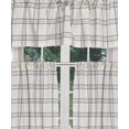 thumbnail image 2 of Gwen Checker Cotton Kitchen Curtain & Tier Set, 2 of 3