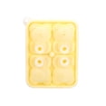 thumbnail image 2 of Cateissary Molde de silicona para cubitos de hielo con forma de Animal, antiadherente, Color sólido, inodoro, 4 rejillas, herramienta de moldeo Mostrada Amarillo, 2 of 6