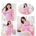 thumbnail image 4 of AMERTEER Ensemble de Pyjama pour Femmes, Mode Automne, Col Rond, Manches Longues, Grande Taille, Imprimé Maison, 4 of 5