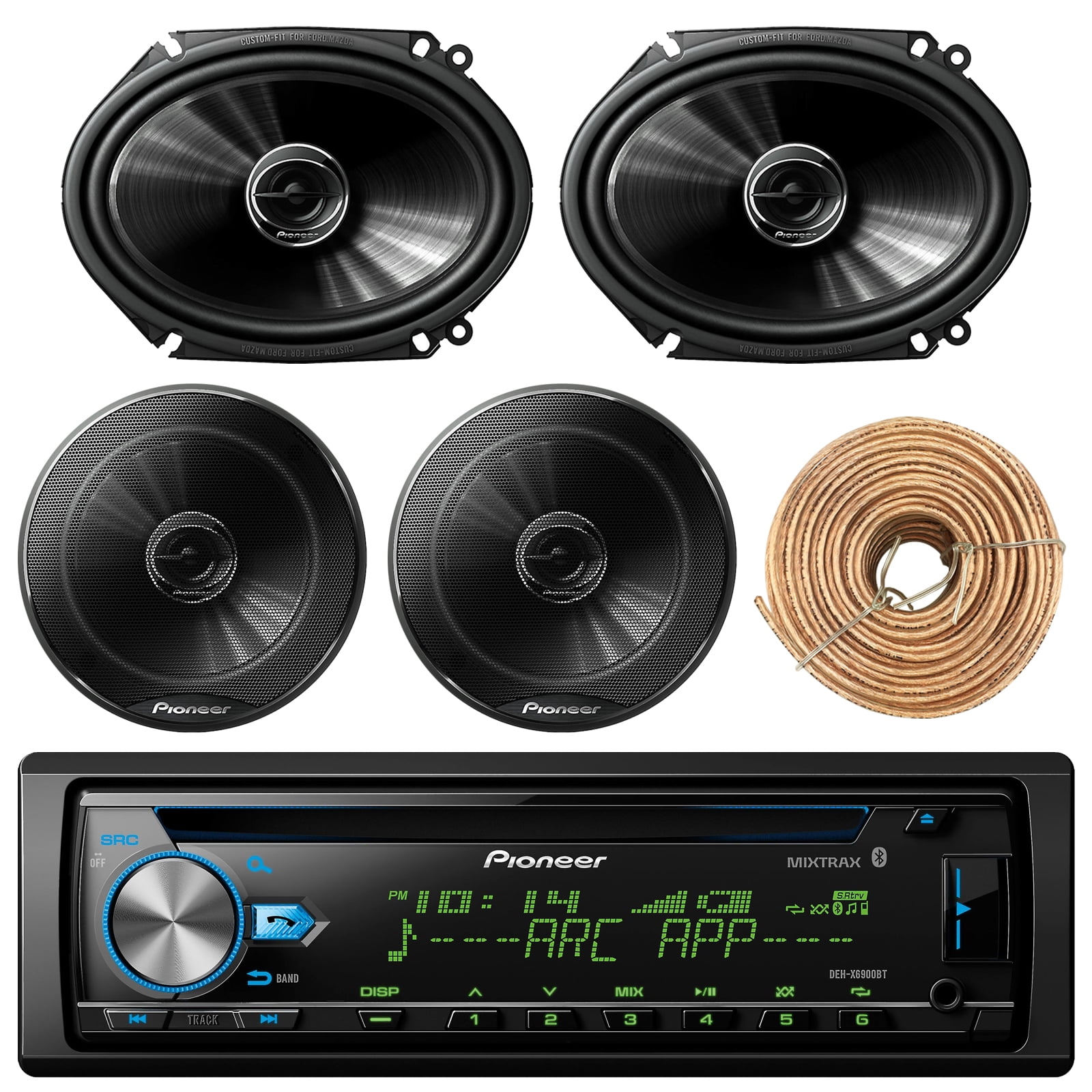 Pioneer DEHX6900BT Car Bluetooth Radio USB AUX CD Player Receiver