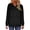 Black, variant on Essentials Hoodie for Women Full Zip Up Casual Sweatshirt Loose Fit Long Sleeve Jacket with Pockets Comfy Solid Color Pullover for Everyday Wear