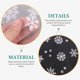 thumbnail image 3 of BRIGHTFUFU 1 rollo navideño copo de nieve tul brillo brillo de organza una cinta de copos de nieve para decoración de navidad decoración de la fiesta de envoltura de regalos, 3 of 7