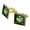 Gold, variant on That's Oil Folks Dinosaurs Funny Humor Square Cufflink Set - Silver or Gold