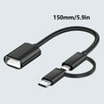 thumbnail image 5 of Universal OTG Cable Supports Small USB & Type C Connection for Phones Tablets, 5 of 14