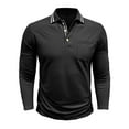 thumbnail image 6 of Men's Slim Fit Long Sleeve Shirt Casual Button Down Collar Tops Breathable Comfortable Stylish Outfit For Fall Winter Daily Wear Mens Summer Lightweight Pullover Tee Shirts, 6 of 7