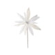 thumbnail image 2 of Flor de Pascua artificial con purpurina navideña de 32 cm, adorno navideño de tela con rosas blancas | Adorno para árbol festivo, ideal para fiestas, hogar, bodas, regalos, 2 of 6