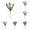 Multicolor, variant on RotHome Artificial Christmas Picks with Red Berries, Evergreen Pine Branches and Natural Pine Cones for Winter Holiday Wreath Garland Decor, 1 Piece