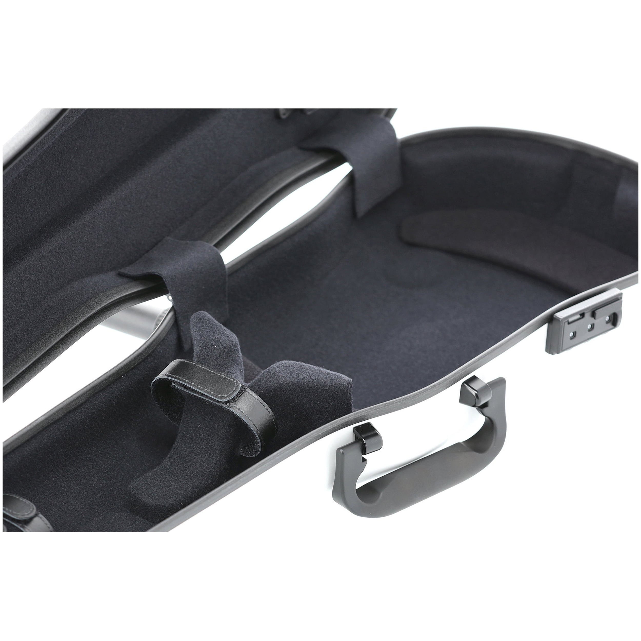 GEWA Violin Case, Air 1.7, Shaped, 4/4, White/Black, Matte, w/Subway Handle