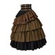 thumbnail image 3 of Falda gótica steampunk de cintura alta para mujer, ideal para disfraces de Navidad y mascaradas. 2XL, 3 of 8