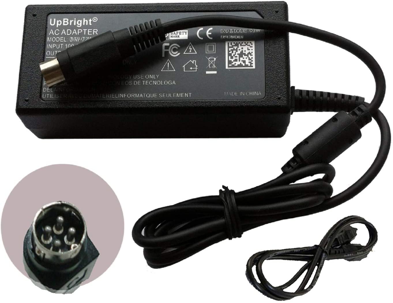 UpBright New 24V AC/DC Adapter Replacement for Epson Workforce DS-510 A221B 2115842-00 Sheetfed Scanner/Perfection V750 V750-M Pro Photo Scanner p/n B11B172011 B11B178011 B11B189071 B11B189081 