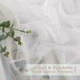 thumbnail image 4 of Sheer Curtains es Long with Eyelet Sheers Window Curtains Panels Privacy Light Filtering Voile Grommet Top Drapes for Living Room/Hotel Rideaux ( Wide ), 4 of 8