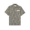 thumbnail image 2 of MODA NOVA Big & Tall Men's Contrast Pocket Short Sleeve Button Down Shirt Beige White M, 2 of 5