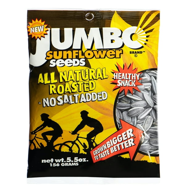 JUMBO SUNFLOWER SEEDS, Mega No Salt, 5.5Ounce (Pack of 12) Walmart