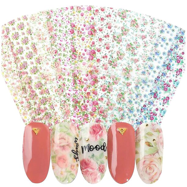 Calcomanías YONGSHENG Nail Art Tip Decoración Estampado Manicura