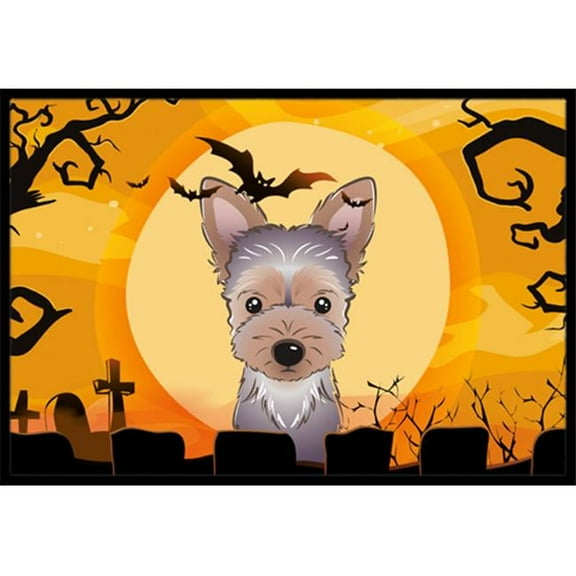Halloween Yorkie Puppy Indoor & Outdoor Mat, 24 x 36 in.