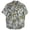 Cream Palm Leaf, variant on Men's 'BBQ' Short Sleeve Guitar Shirt