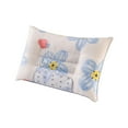 thumbnail image 2 of EazyTech Hotel-Grade Down Cervical Pillow Luxury Floral Bed Pillow for Back and Side Sleepers,Cotton Fabric Ultra Soft & Supportive Feather Core Pillow, White Duck Down Filled, 17x26in B, 2 of 6