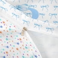thumbnail image 4 of meiyoeat Cartoon Bow Letter R Bedding for Kids Girls, Kawaii Cartoon Duvet Cover Full, Blue, Colorful Star Reversible, 3 Pieces, 1 Duvet Cover and 2 Pillowcases, 4 of 6