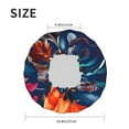 thumbnail image 6 of Kll Tropical Flower Pattern Shower Cap & Bath Cap For Women,Reversible Oversized Waterproof Shower Caps For All Hair Lengths,Elastic Reusable Bathing Hair Cap, 6 of 9