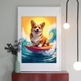 thumbnail image 2 of Diamond Art Kit for Adults, Surfing Corgi On Vibrant Waves Diamond Painting for Adults Beginners, DIY Diamond Art Painting Kits, 5D Diamond Painting Crafts for Home Decor 12x16 Frameless, 2 of 7