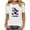 A34 White, variant on Funny Halloween T-Shirt Women Spooky Ghost with Witch Hat Drinking Potion Graphic Print Short Sleeve Crewneck Fall Casual Party Top Holiday Tee Blouse