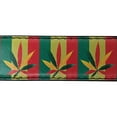 thumbnail image 2 of Rasta Reggae Leaf Style Bonded Leather Belt, 2 of 2