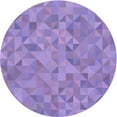 thumbnail image 1 of Ahgly Company Machine Washable Indoor Round Transitional Bright Lilac Purple Area Rugs, 3' Round, 1 of 7
