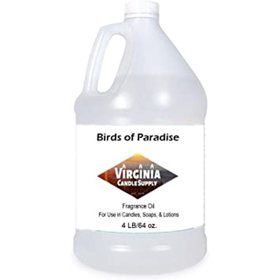 Bird of Paradise Type Fragrance Oil (64 oz Bottle) for Candle Making, Soap Making, Tart Making, Room Sprays, Lotions, Car Fresheners, Slime, Bath Bombs, Warmers…