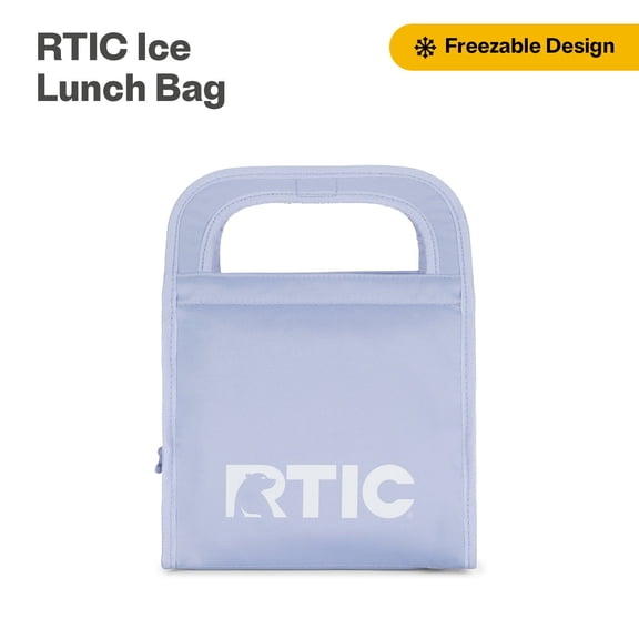 RTIC Insulated Lunch Bag, Soft-Sided Freezable & Collapsible Cooler, Periwinkle