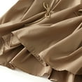 thumbnail image 5 of Hot days, bold styles SMihono Women Cute Y2k Bow Maxi Skirt Comfortable Elastic High Waist Long Skirts Flowy A-line Swing Long Skirts Khaki Free Size, 5 of 6
