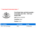 thumbnail image 2 of Front Brake Rotor and Hub Assembly - Compatible with 1995 - 1997 Ford Ranger RWD 1996, 2 of 2