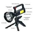thumbnail image 2 of Rechargeable Spotlight Flashlights High Lumens, 90000 Lumens Super Bright LED Searchlight Flashlight with Tripod and USB Output, IPX5 Waterproof, for Emergencies, Fishing, Hiking, Camping, 2 of 7