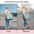 thumbnail image 5 of Dachshund Footprint Bone Travel Tote Bags for Women Carry On,Large Weekender Bags for Women Travel,Multi Functional Duffle Bag for Work,Shopping,Sports, 5 of 5