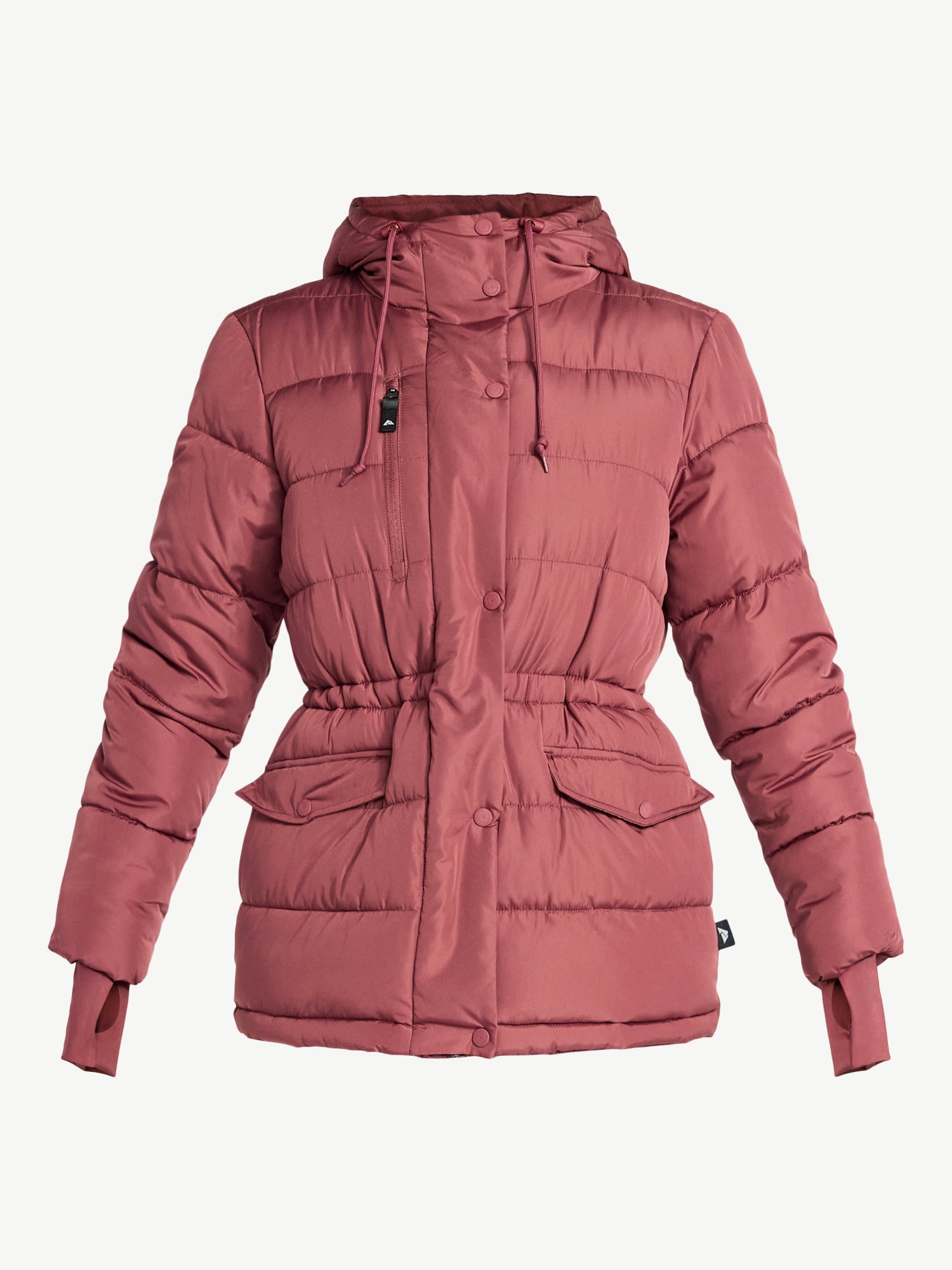 Ozark Trail Women's and Women's Plus Mid Length Puffer Coat, Sizes XS-2X