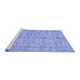 thumbnail image 2 of Ahgly Company Machine Washable Indoor Square Persian Blue Traditional Area Rugs, 3' Square, 2 of 4