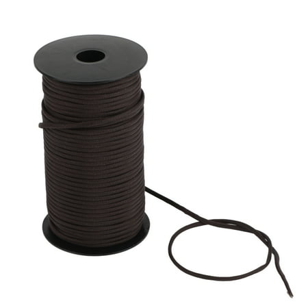 

100m Outdoor Rock Parachute Safety Rope Survival Cord for Rescue Hiking(Dark Brown)