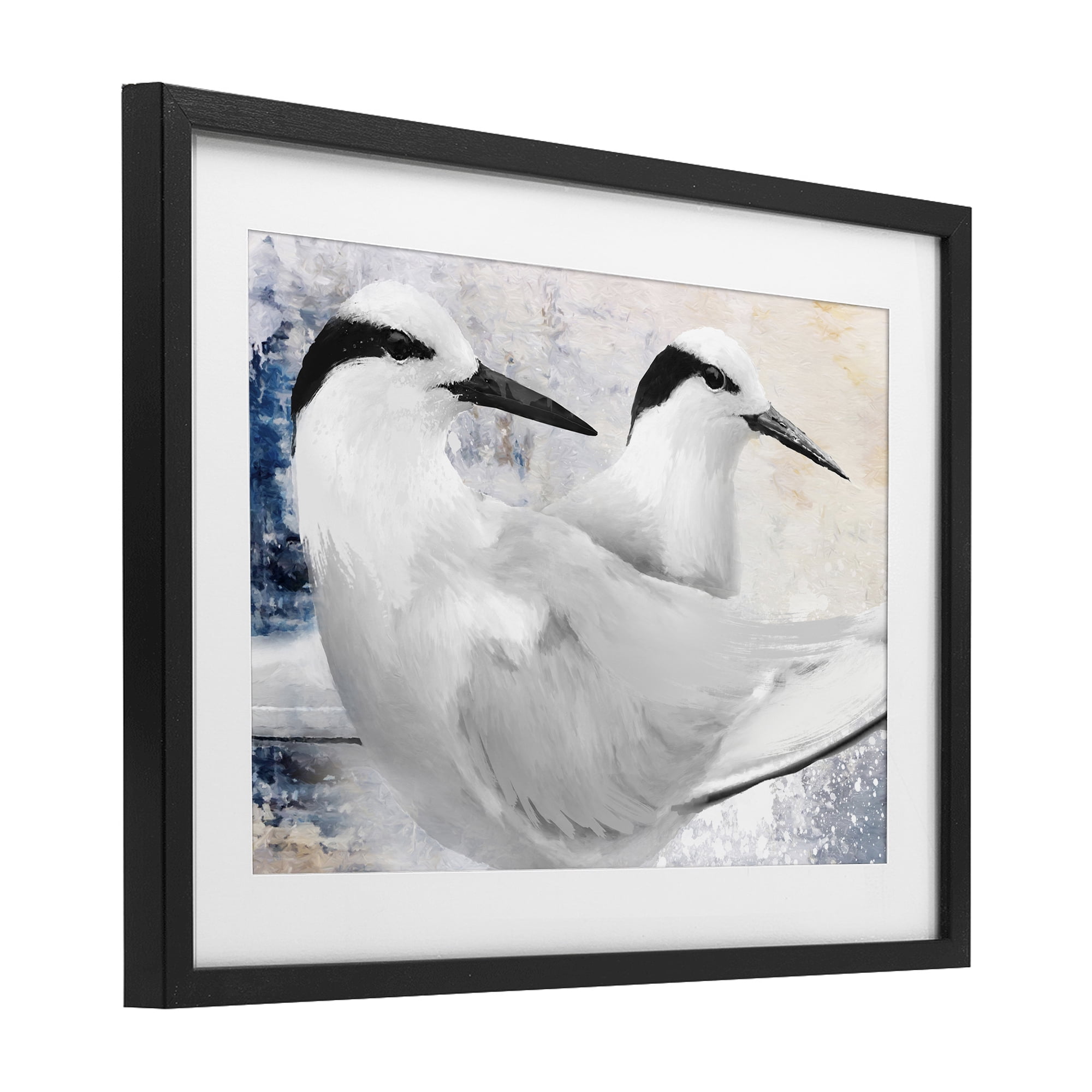 Stupell Industries Black Naped Tern Black Framed Print Under Glass, design by Porter Hastings