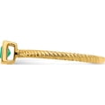 thumbnail image 4 of 14K Yellow Gold Square Bezel Emerald Ringsize 7 (Width 1.6 To 1.8) (Length 0) - Jbsp, 4 of 5