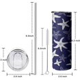 thumbnail image 5 of Starfish 20oz Tumbler with Lid Straw Stainless Steel Water Bottle for Travel Commuting Driving, 5 of 7