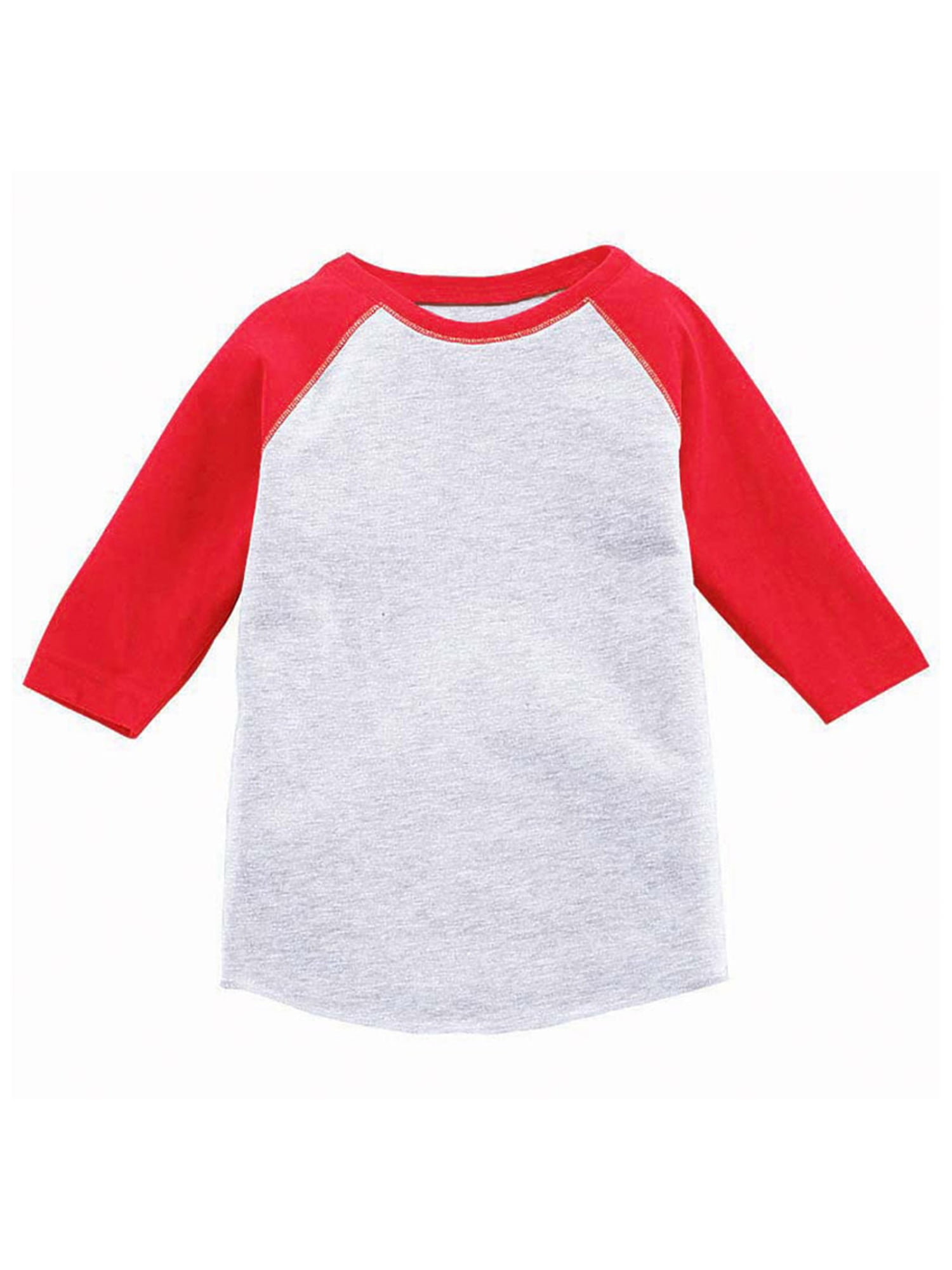 Kids Jersey Raglan T-Shirt Children 3/4 Sleeve Baseball Shirt Top