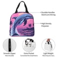 thumbnail image 3 of Pofeuu Hawaiian Beach Dolphin Print Lunch Bag Lunch Box Large Capacity Insulated Lunch Bag for Adult, Leakproof Reusable Lunch Tote Bags for Work, 3 of 5