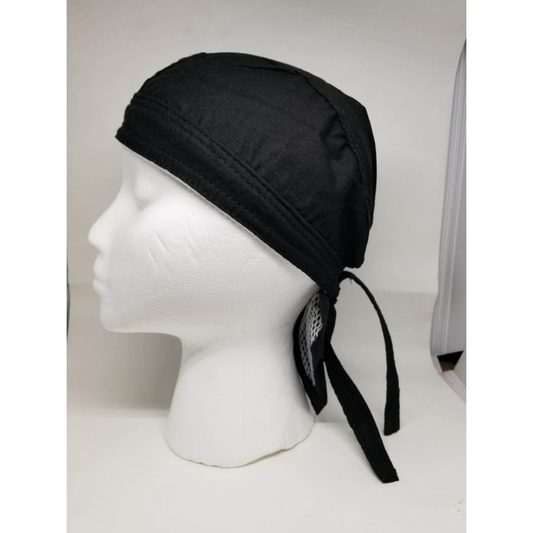 Buy Caps & Hats Black Doo Rag Durag Chemo Headwrap Solid Color Bandana Cotton Skull Cap for Men Women