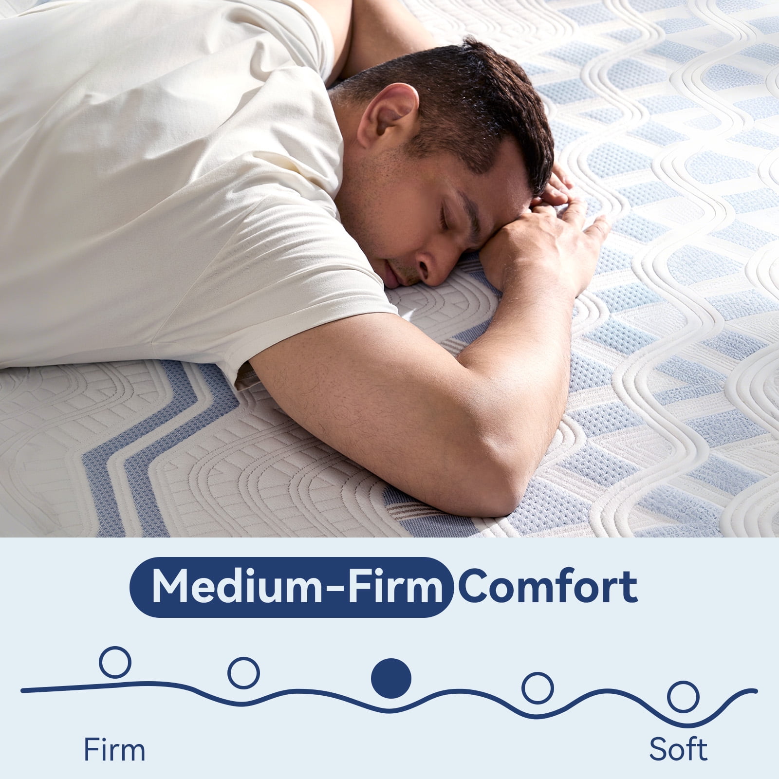 Sailvan Memory Foam Mattress,10 Inch Queen Mattress in a Box, Gel Memory Foam Queen Size Bed Mattress for Medium Firm,Comfort Sleep & Pressure Relief, CertiPUR-US Certified