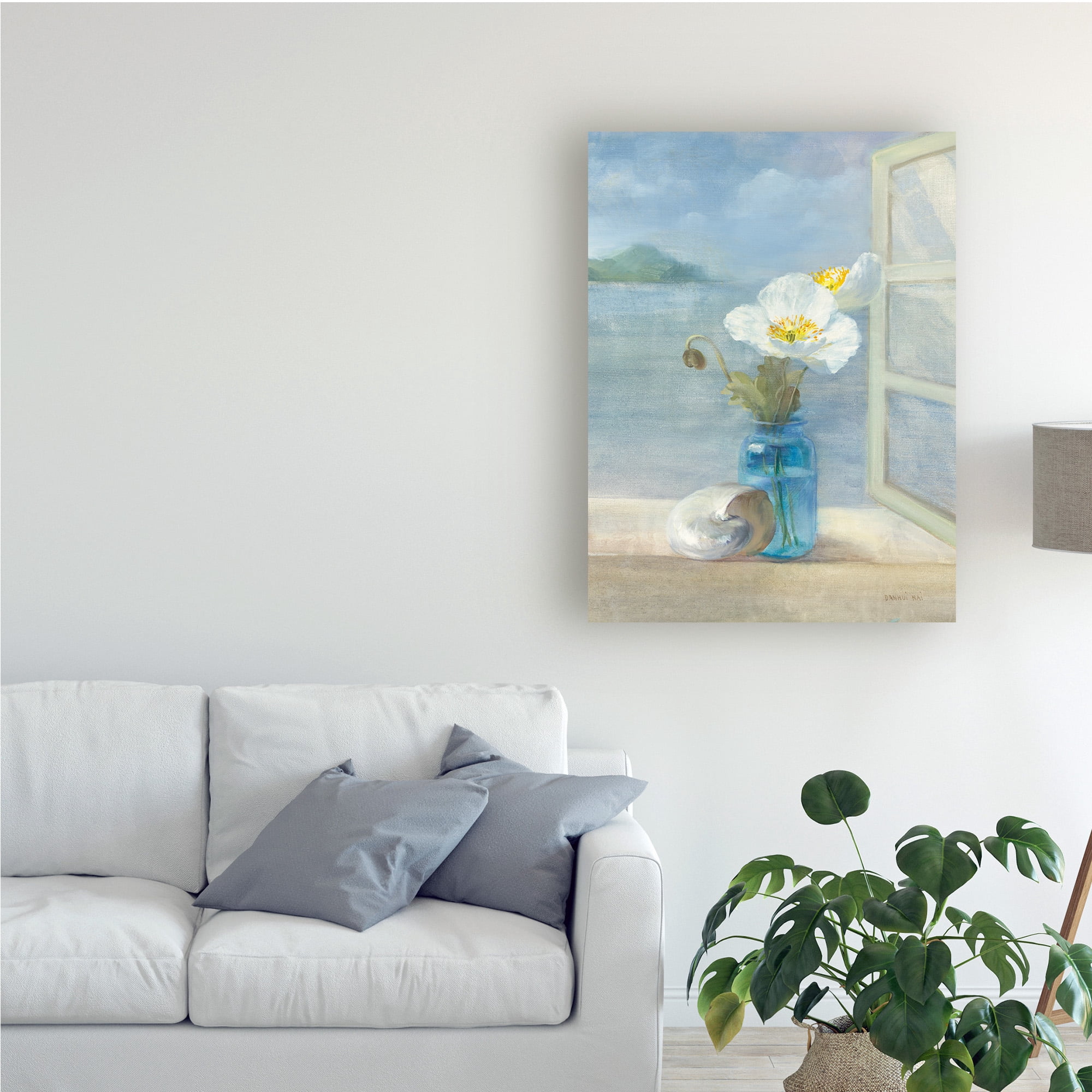 Trademark Fine Art 'Coastal Florals II' Canvas Art by Danhui Nai