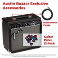 thumbnail image 2 of Fender Frontman 20G Guitar Combo Amplifier - Black Bundle with Cable and Austin Bazaar Exclusive 12-Pack Picks, 2 of 8
