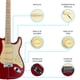 thumbnail image 4 of Paquete Guitarra Electrica Series Jethro By Steelpro 046-sk Color Rojo Material Del Diapasón Maple Orientación De La Mano Diestro, 4 of 9