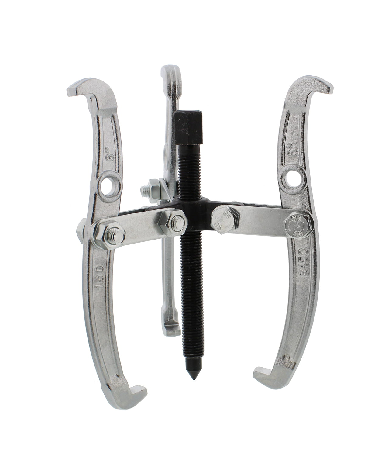 Qiilu 3 4 6 inch 3-Jaw Gear Puller Gear Removal Tool for Slide Gears Pulley and Flywheel Hub Bearing Puller 