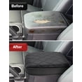 thumbnail image 5 of KBH Center Console Cover for Toyota Tacoma Accessories 2016-2023, Leather Middle Console Lid Armrest Cover for Car Interior, Black, 5 of 8